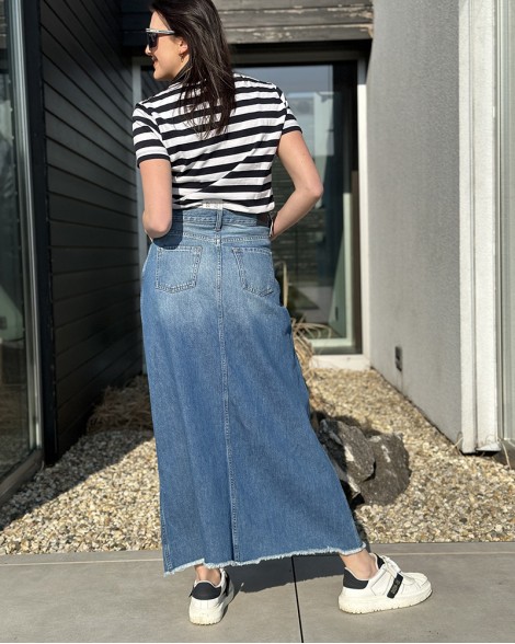 Sukně dámská Pepe Jeans MIRABELLE modrá džínová